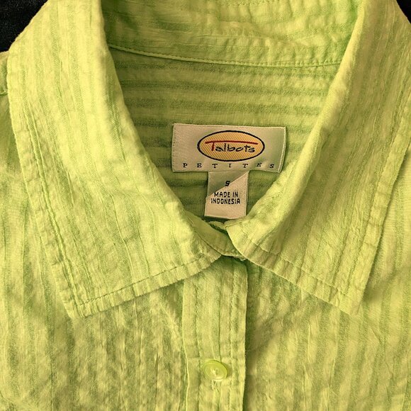 Talbots Petite Small Button Up Top EUC - Picture 2 of 5